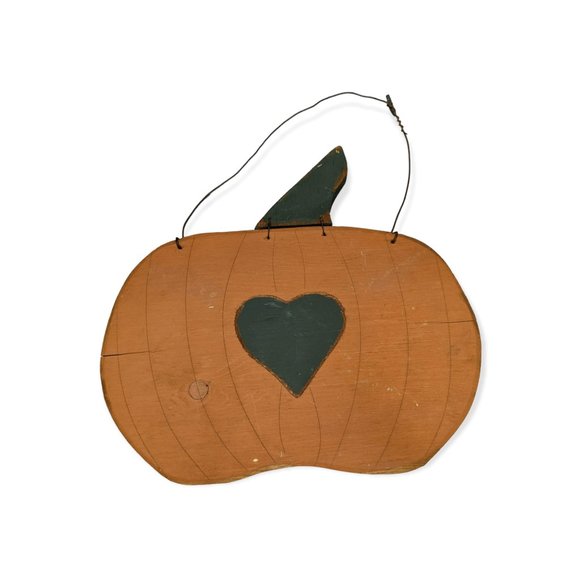 Rustic Wooden Hanging Pumpkin - Picture 1 of 8